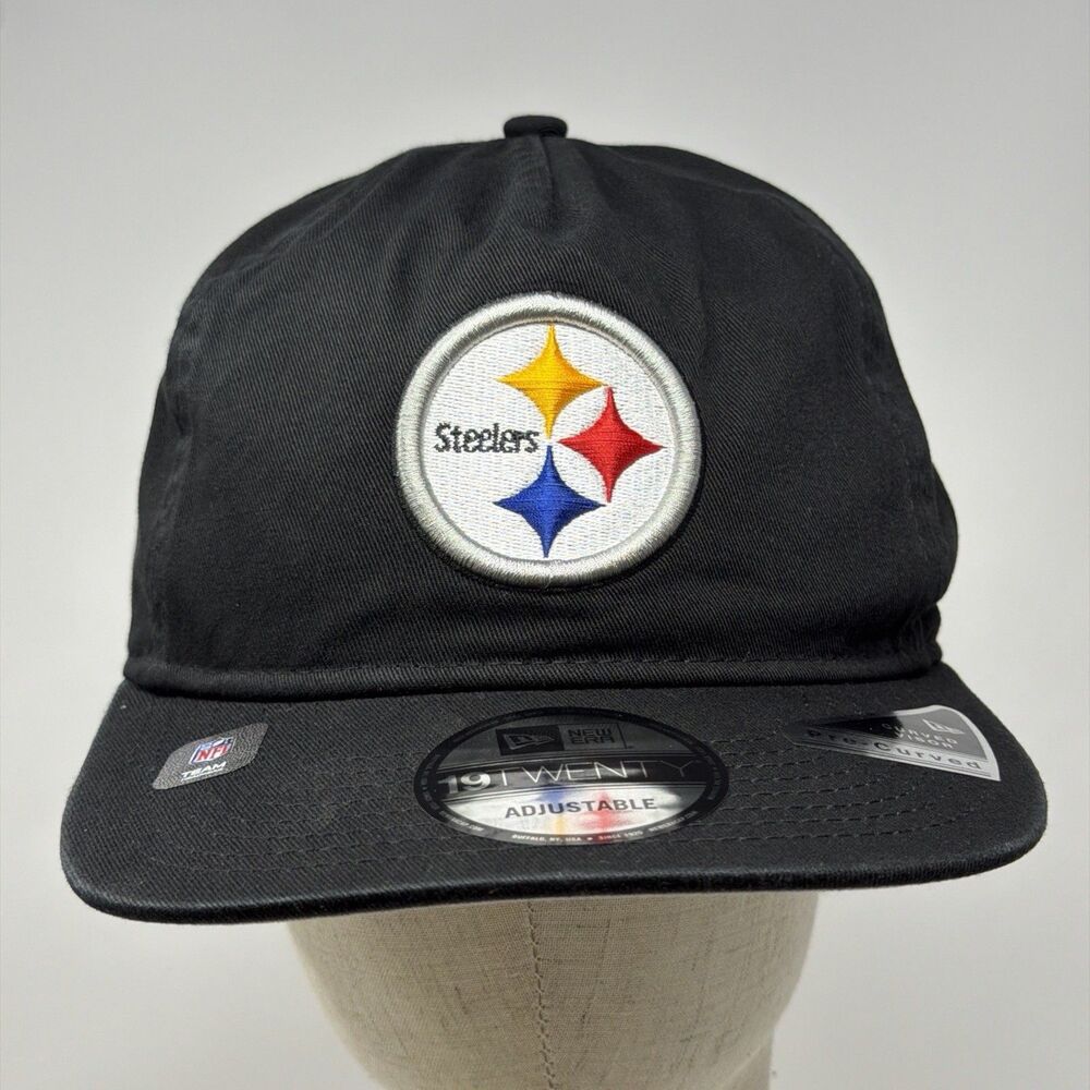 Pittsburgh Steelers New Era 19TWENTY Adjustable Snapback Hat Black NFL NWT